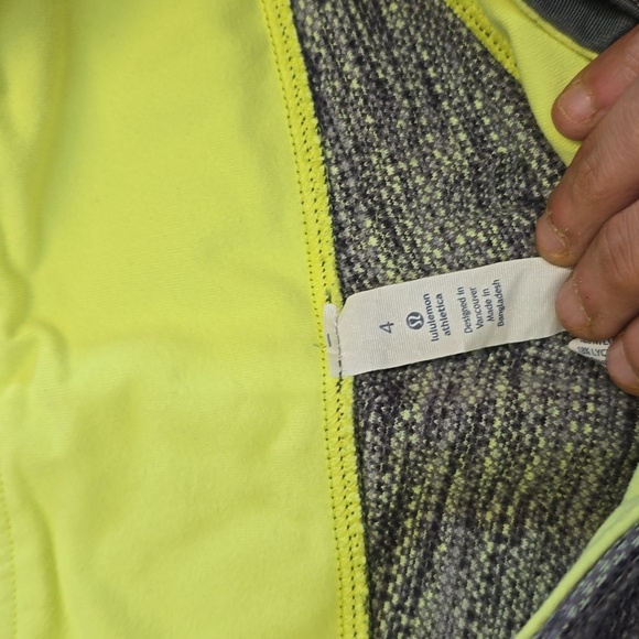 EUC 💎 Lululemon Wunder Under Crop Leggings 4 Green Space Dye Mid Rise SIZE 4 - Picture 7 of 8